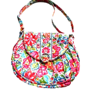 Vera Bradley Saddle up Crossbody Bag‎ Folkloric Foral Quilted medium